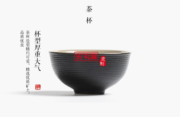 紫砂陶瓷旅行功夫茶具 一壺兩杯 便攜茶葉罐套裝