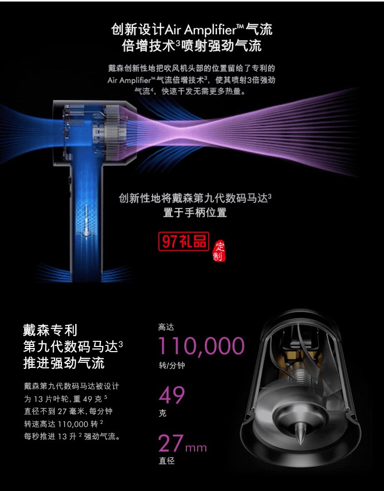 戴森(Dyson) 吹風(fēng)機 Dyson Supersonic 電吹風(fēng) 