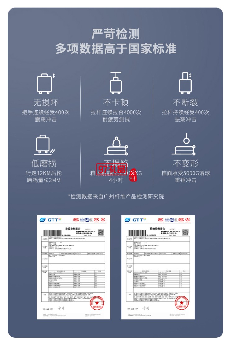 90分多瑙河旅行箱商務伴手禮logo定制