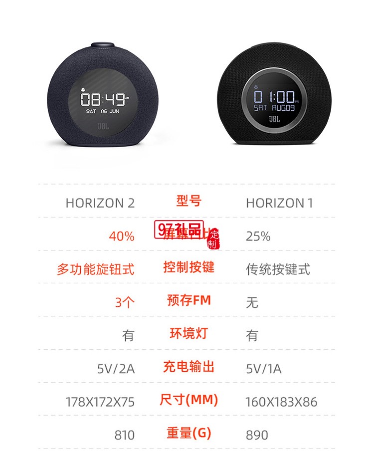 JBL HORIZON 2藍牙音箱創(chuàng)意戶外定制公司高檔廣告禮品