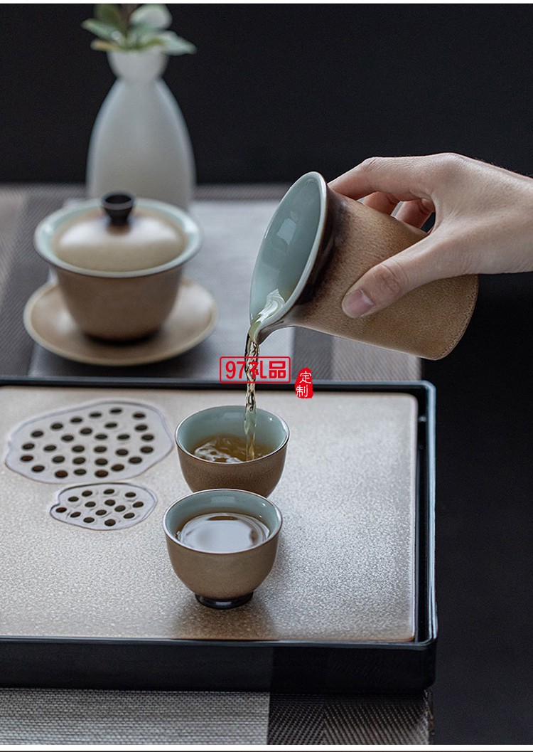 日式復(fù)古陶瓷茶壺茶杯功夫茶具套裝家用客廳泡茶器