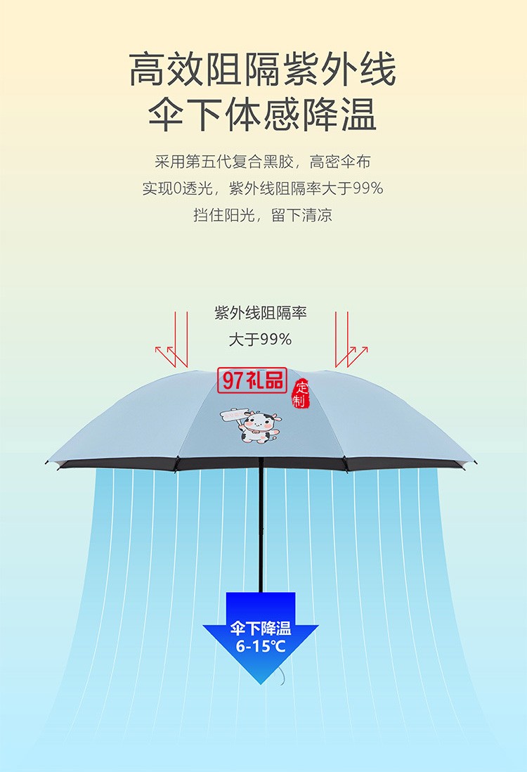 可愛便攜防曬防紫外線遮陽女士晴雨兩用傘