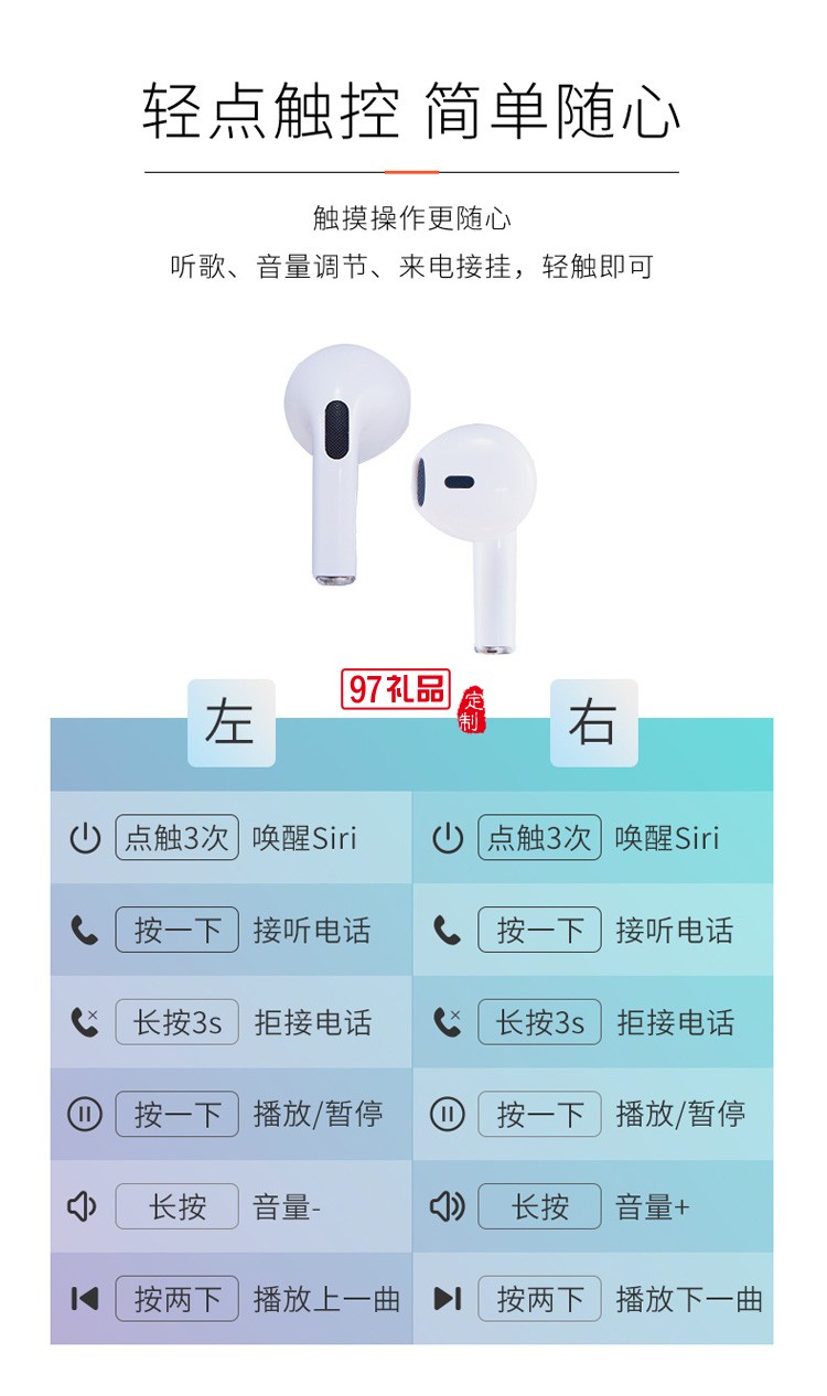 TWS無線藍(lán)牙耳機(jī)入耳式