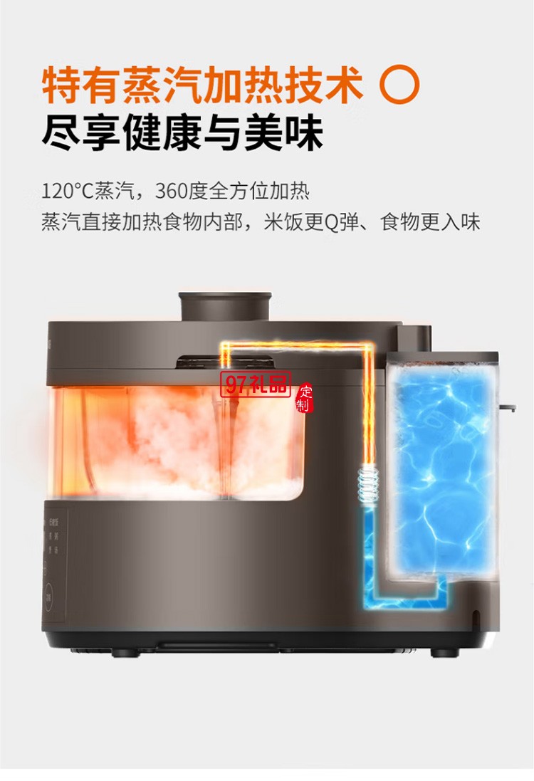 九陽多功能電飯煲蒸汽玻璃內膽煮飯F30S-S360定制公司廣告禮品