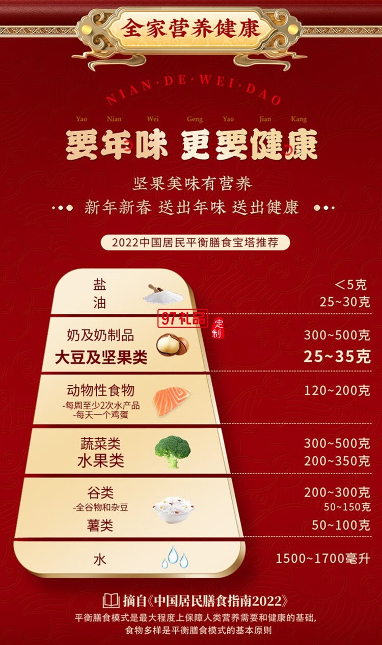 堅果禮盒 / 經典系列－堅果零食分享包百草味：1663g/共12袋禮盒